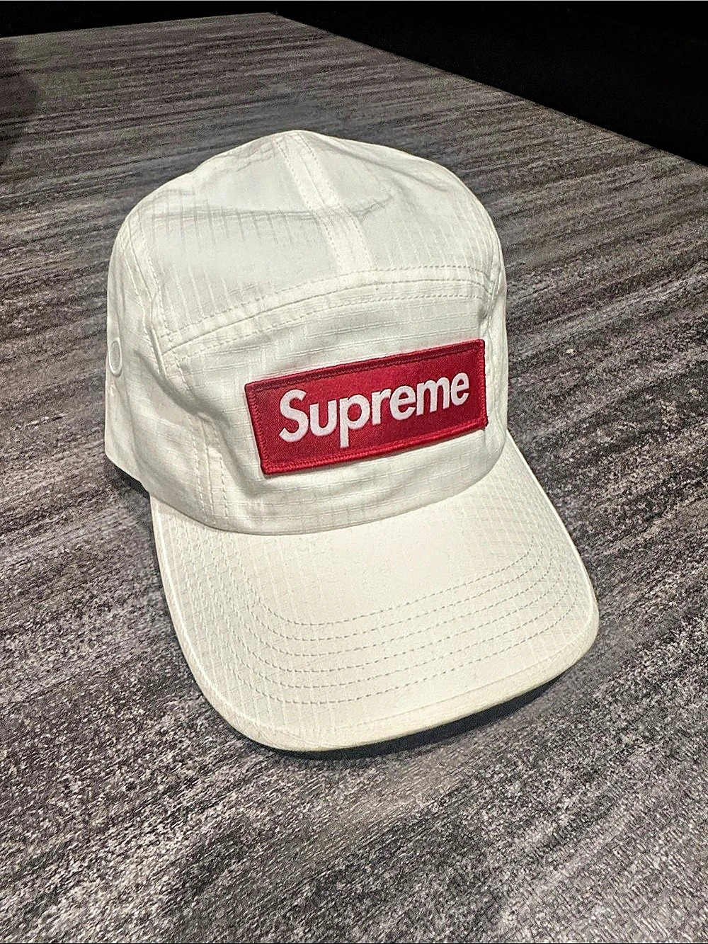 Supreme Ventile Camp Cap White
